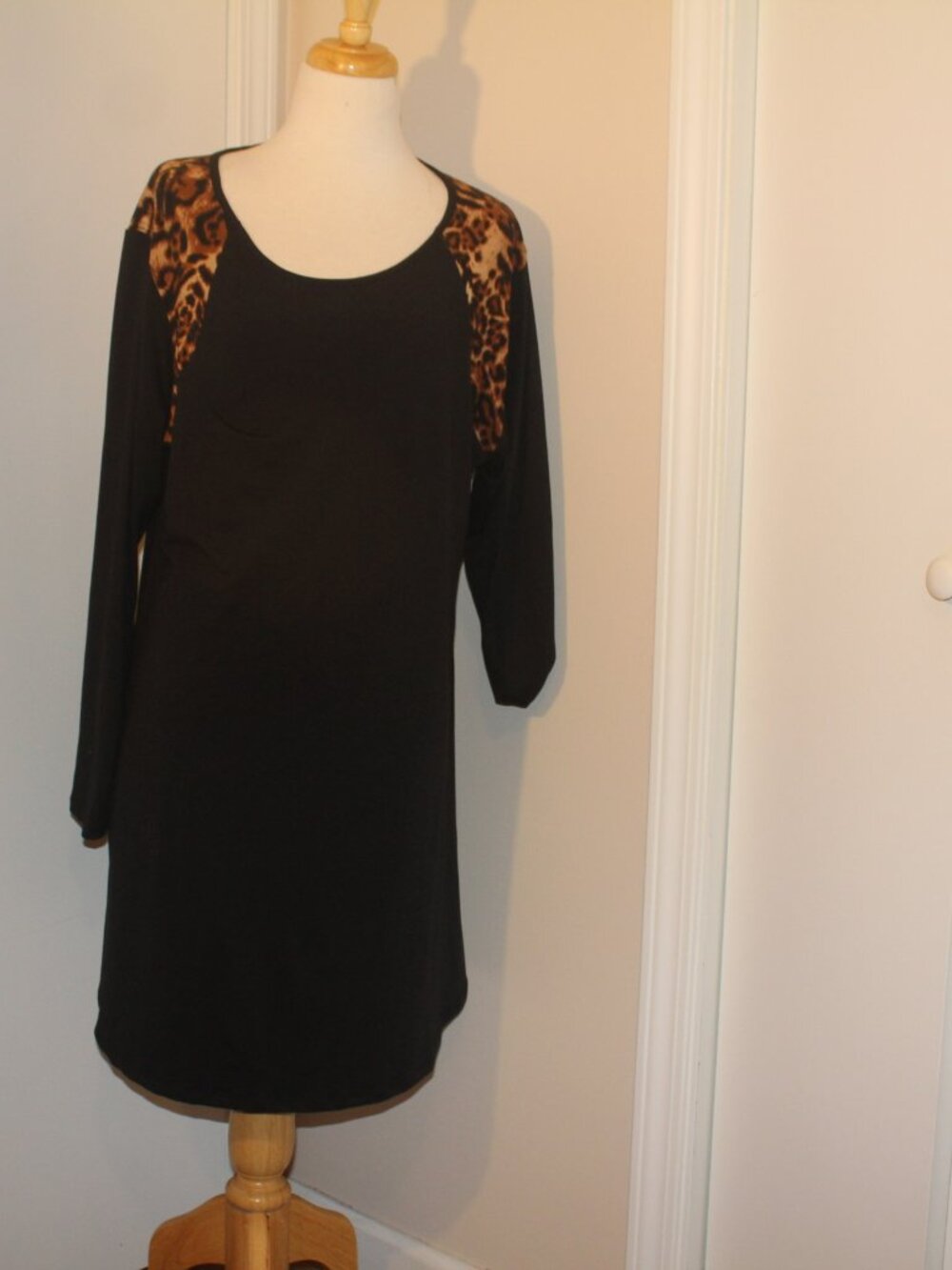 Yelete Plus Size 2XL Black Dress